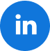 Logo de LinkedIn en couleur bleue