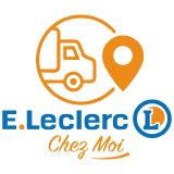 Logo E.Leclerc avec camion et emplacement
