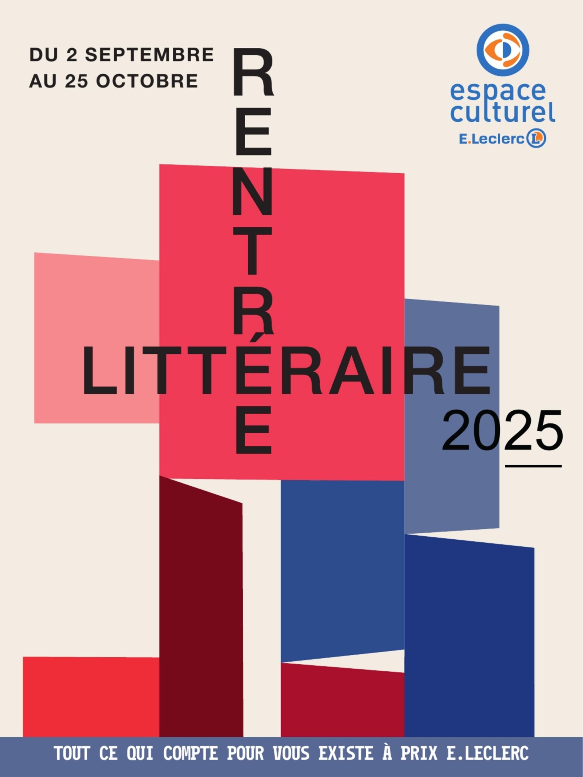 Affiche pour la rentrée littéraire 2025