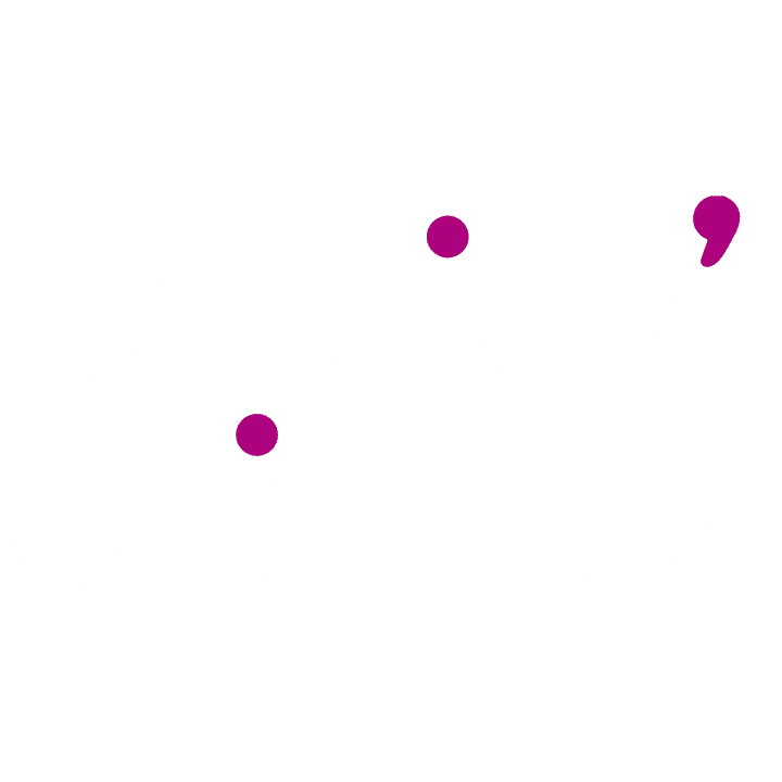 Logo de Patrick Coiffure en blanc et violet